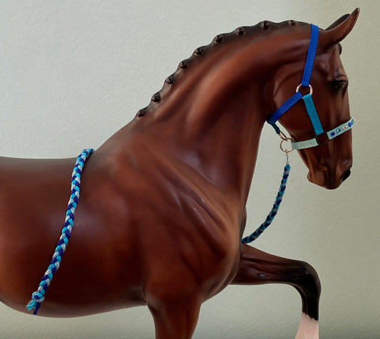 Tidal Waves - Traditional Breyer Model Horse Halter & Leadrope Set