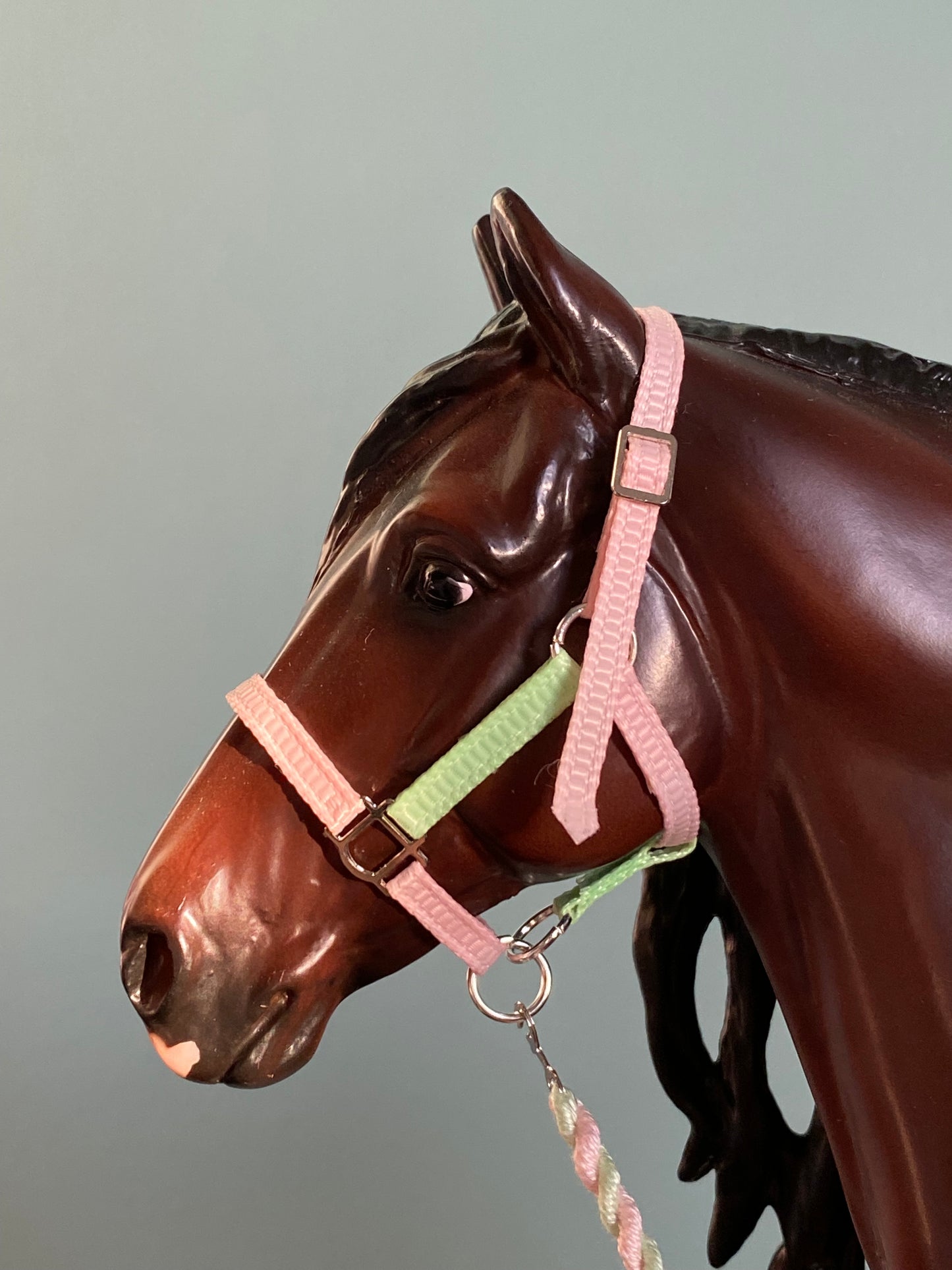Pastel Flowers - Traditional Breyer Model Horse Halter & Leadrope Set