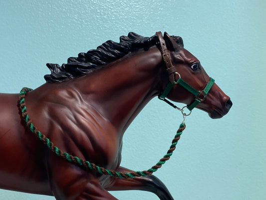 Forest - Traditional Breyer Model Horse Breakaway Halter & Leadrope Set
