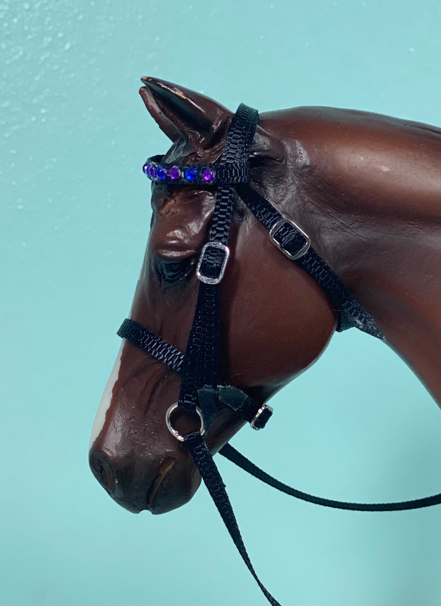 Sparkles - Traditional Breyer Model Horse Bridle with Rhinestones
