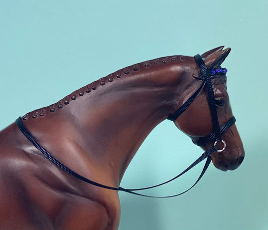 Sparkles - Traditional Breyer Model Horse Bridle with Rhinestones