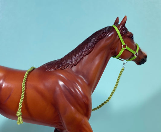Granny Smith Apples - Traditional Breyer Model Horse Halter & Leadrope Set