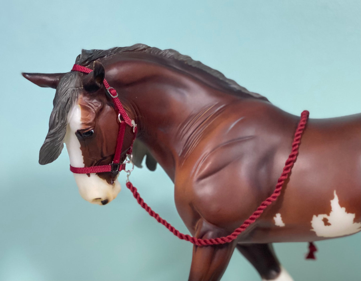 Merlot - Traditional Breyer Model Horse Draft Halter & Leadrope Set
