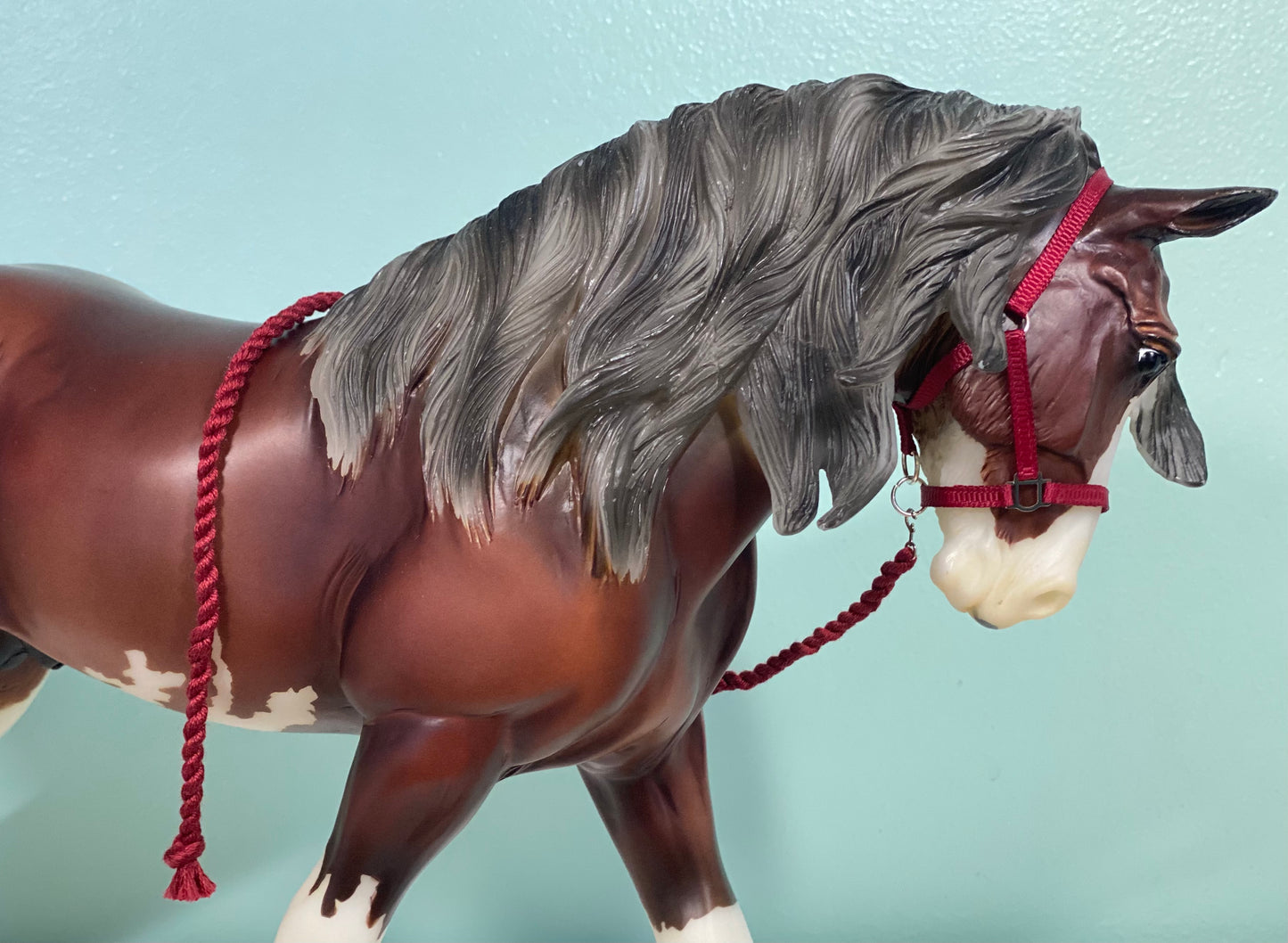 Merlot - Traditional Breyer Model Horse Draft Halter & Leadrope Set