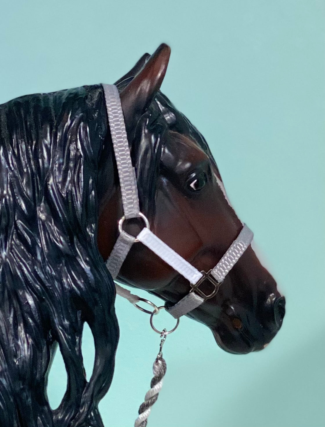 Grey Flannel Pajamas - Traditional Breyer Model Horse Halter & Leadrope Set