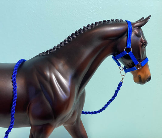 Blueberry - Breyer Model Horse Traditional Pony Halter & Leadrope Set