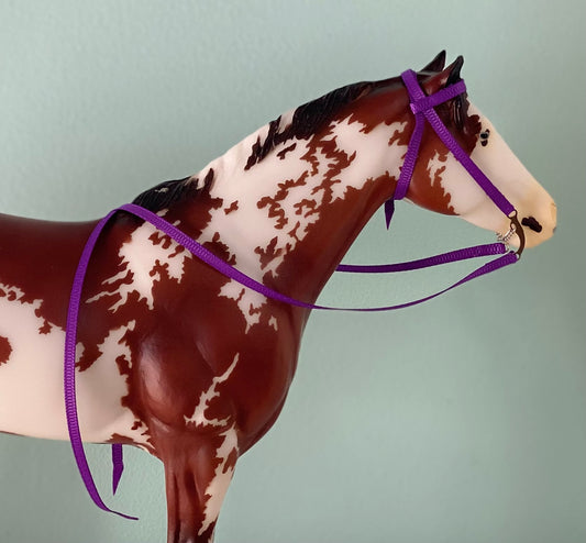 Grape Juice - Traditional Breyer Model Horse Western Bridle