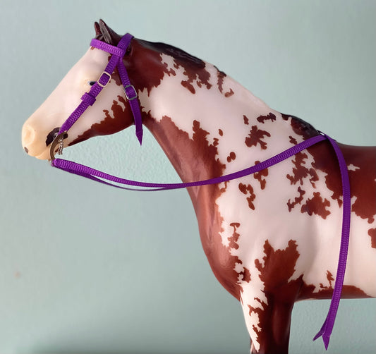 Grape Juice - Traditional Breyer Model Horse Western Bridle