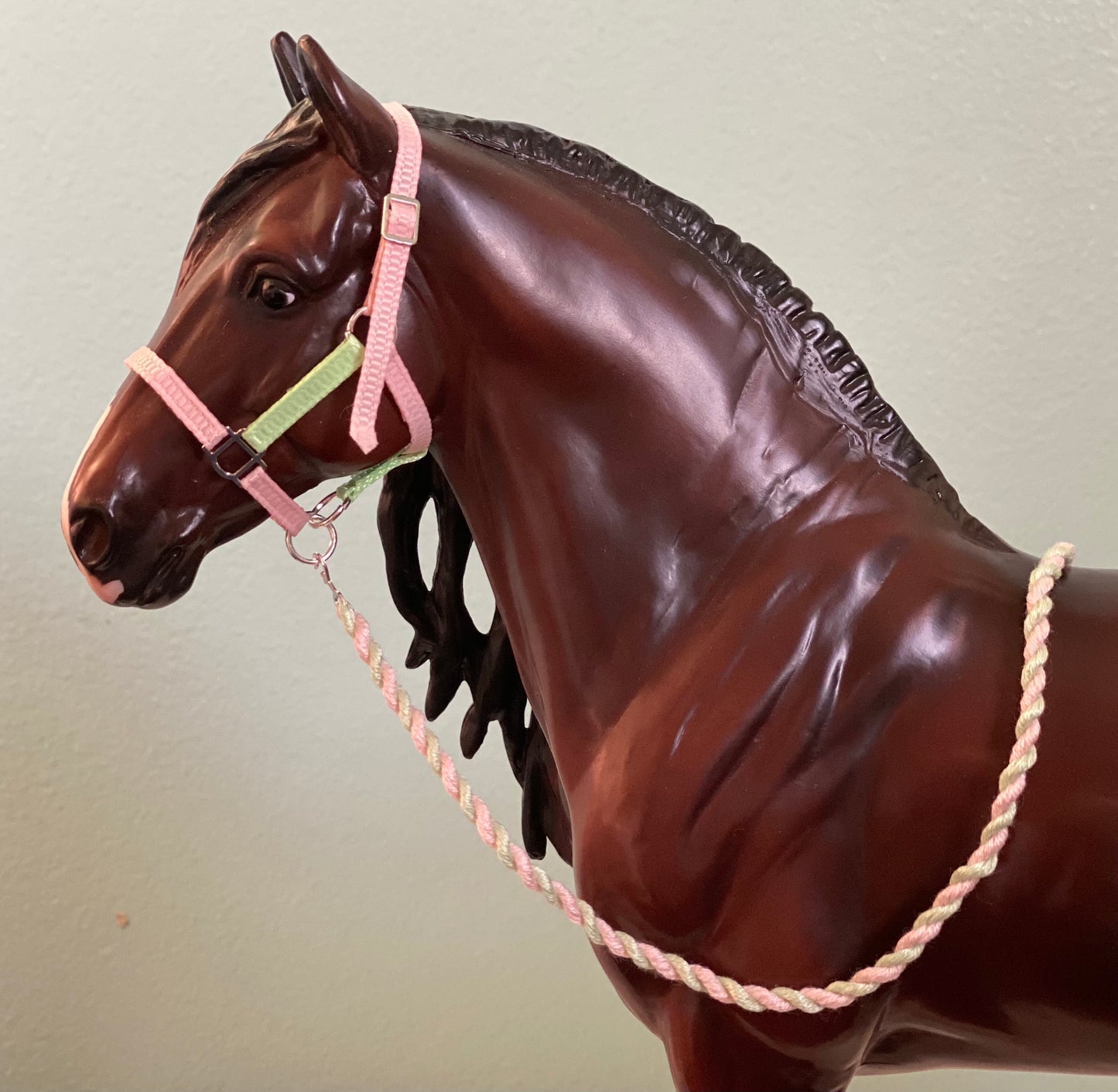 Pastel Flowers - Traditional Breyer Model Horse Halter & Leadrope Set