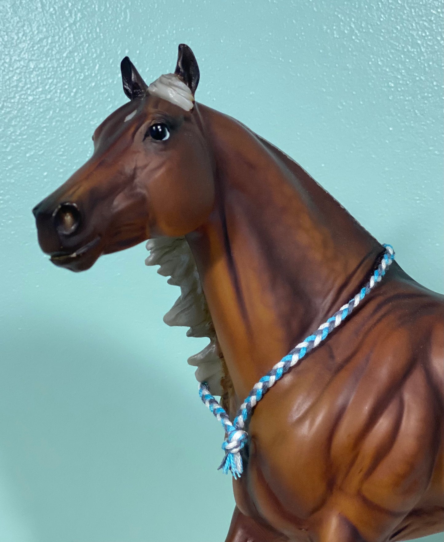Thin Blue Line - Traditional Breyer Model Horse Neck Rein
